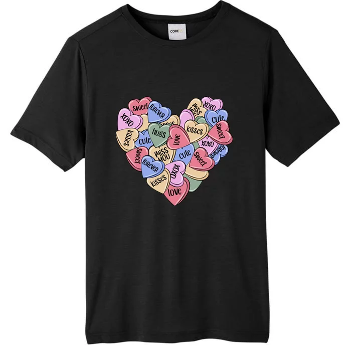 Be Mine Candy Heart Valentine Gift For Valentine Day ChromaSoft Performance T-Shirt