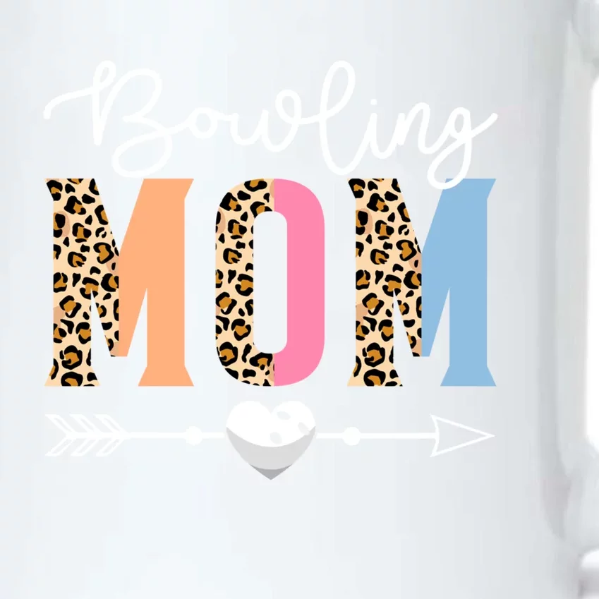 Bowling Mom Cute Bowling Game Mother's Day Leopard Gift Black Color Changing Mug