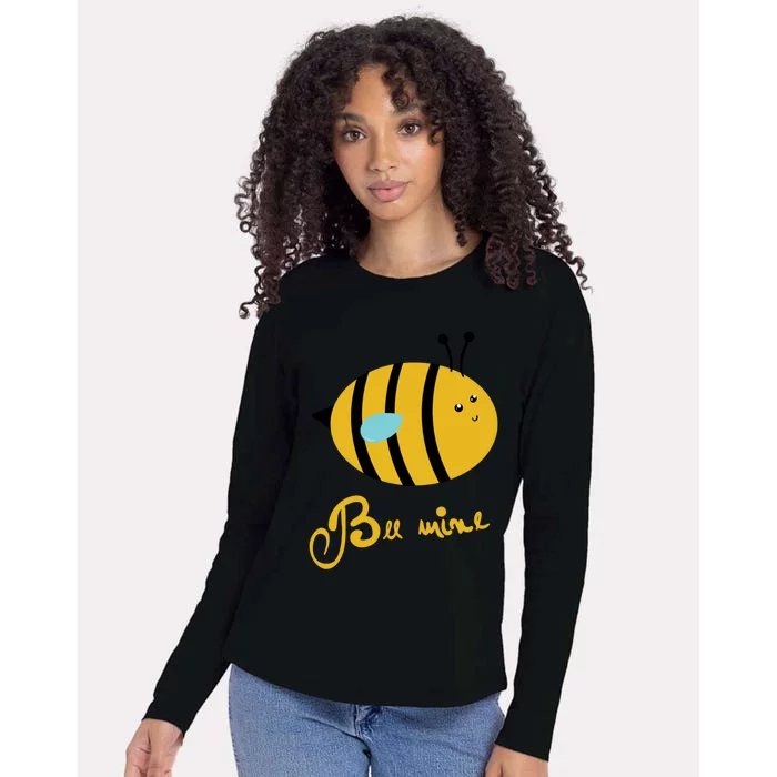 Bee Mine Cute Bees Valentines Day Couples Gift Womens Cotton Relaxed Long Sleeve T-Shirt