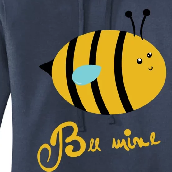 Bee Mine Cute Bees Valentines Day Couples Gift Women's Pullover Hoodie