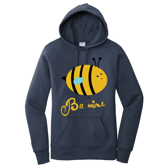 Bee Mine Cute Bees Valentines Day Couples Gift Women's Pullover Hoodie