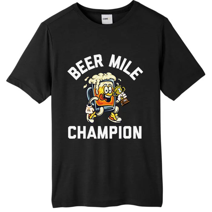 Beer Mile Champion Funny Race Running Beer Drinking ChromaSoft Performance T-Shirt