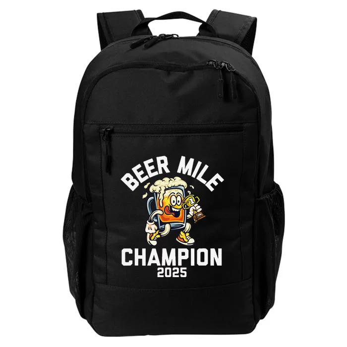 Beer Mile Champion 2025 Funny Race Running Beer Drinking Daily Commute Backpack