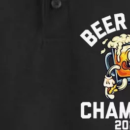 Beer Mile Champion 2025 Funny Race Running Beer Drinking Dry Zone Grid Performance Polo