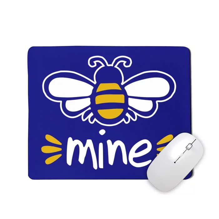 Bee Mine Cute Couples Pun Valentine's Day Gift Mousepad