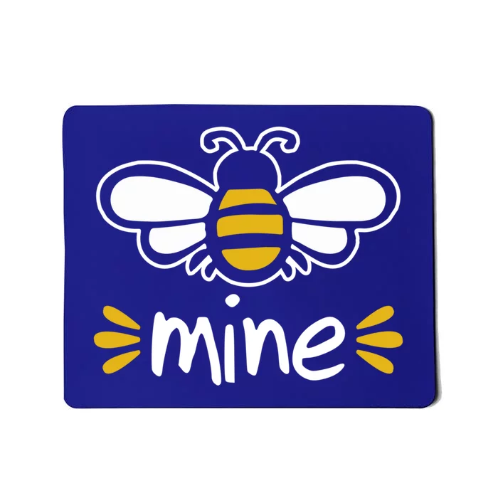 Bee Mine Cute Couples Pun Valentine's Day Gift Mousepad