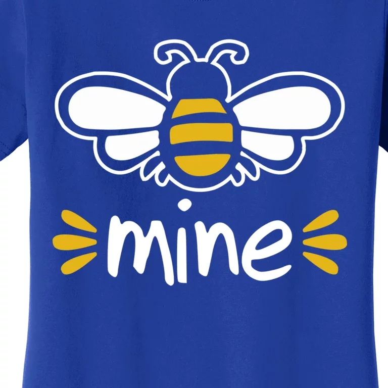 Bee Mine Cute Couples Pun Valentine's Day Gift Women's T-Shirt