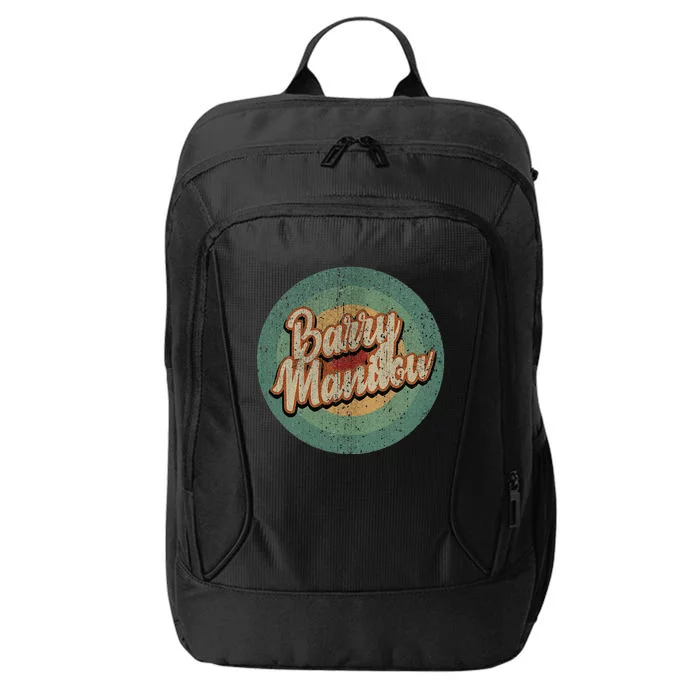 Barry Manilow Circle Retro Vintage Music City Backpack