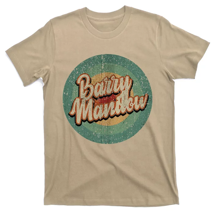 Barry Manilow Circle Retro Vintage Music T-Shirt