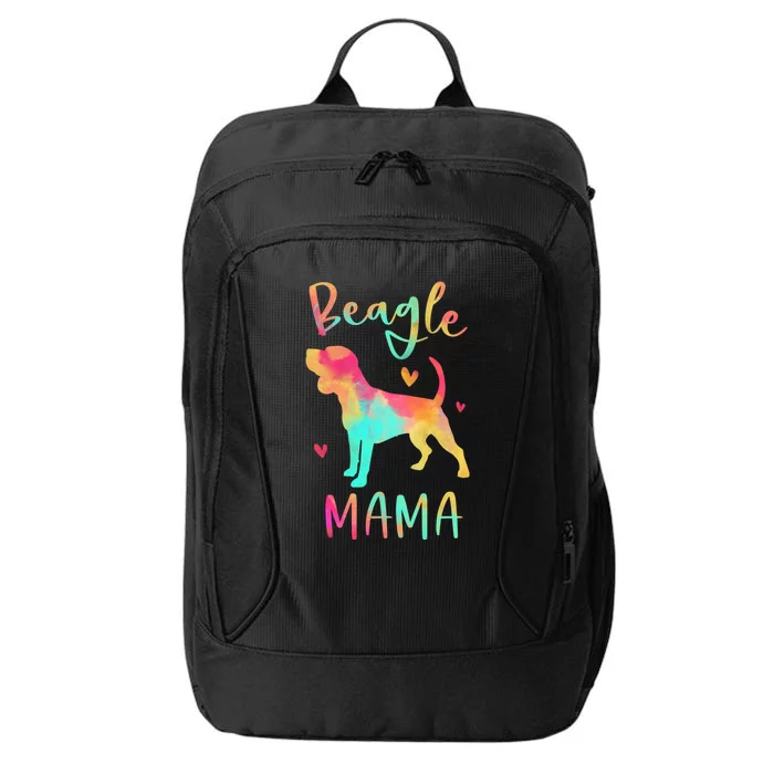 Beagle Mama Colorful Beagle Gifts Dog Mom Happy Mothers Day City Backpack