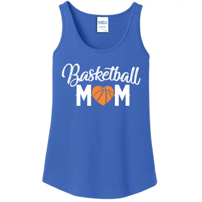 Basketball Mom Cute Funny Heart Mothers Gift Gift Ladies Essential Tank