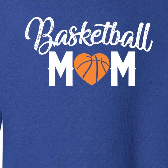 Basketball Mom Cute Funny Heart Mothers Gift Gift Toddler Sweatshirt