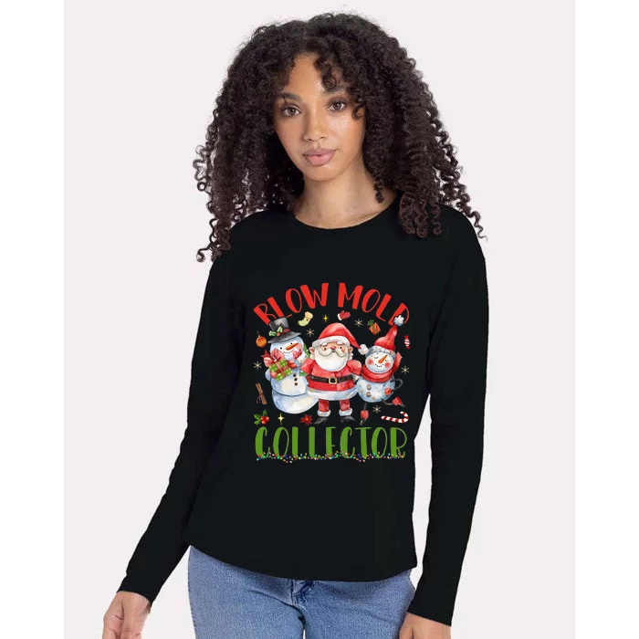 Blow Mold Collector Light It S Up Christmas Halloween Womens Cotton Relaxed Long Sleeve T-Shirt