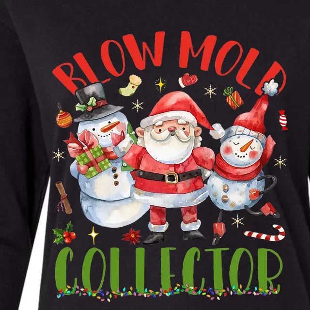 Blow Mold Collector Light It S Up Christmas Halloween Womens Cotton Relaxed Long Sleeve T-Shirt