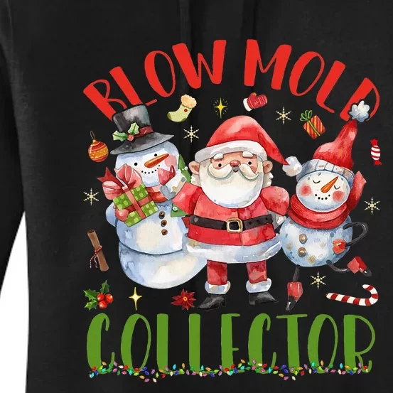 Blow Mold Collector Light It S Up Christmas Halloween Women's Pullover Hoodie