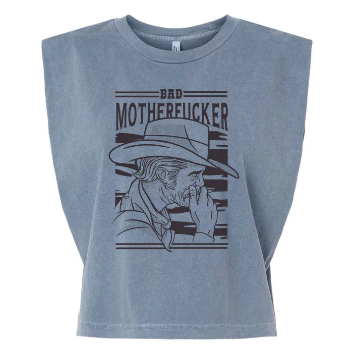 Bad Motherfucker Cowboy Garment-Dyed Women's Muscle Tee