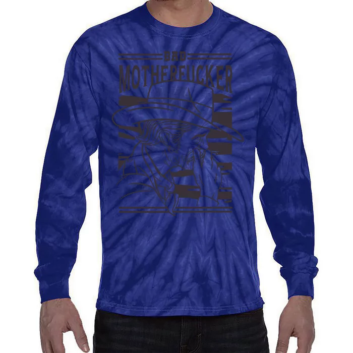 Bad Motherfucker Cowboy Tie-Dye Long Sleeve Shirt