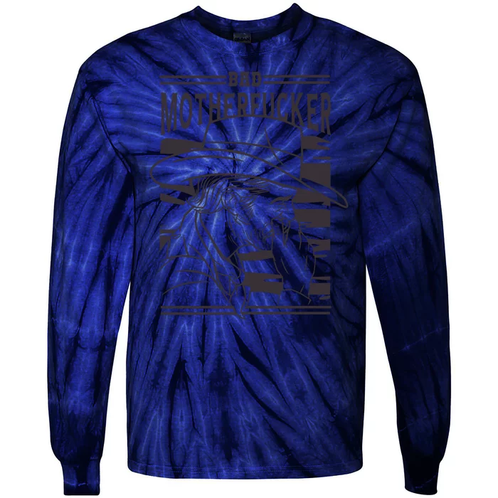 Bad Motherfucker Cowboy Tie-Dye Long Sleeve Shirt