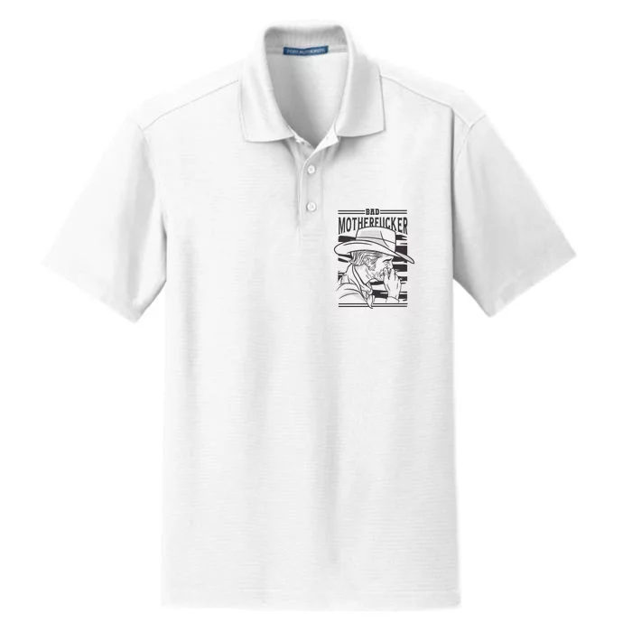 Bad Motherfucker Cowboy Dry Zone Grid Performance Polo