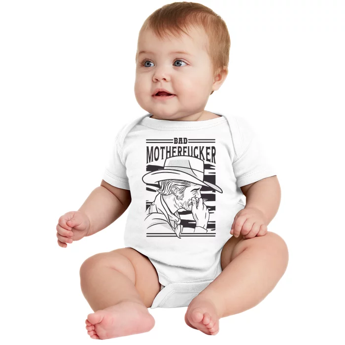 Bad Motherfucker Cowboy Baby Bodysuit