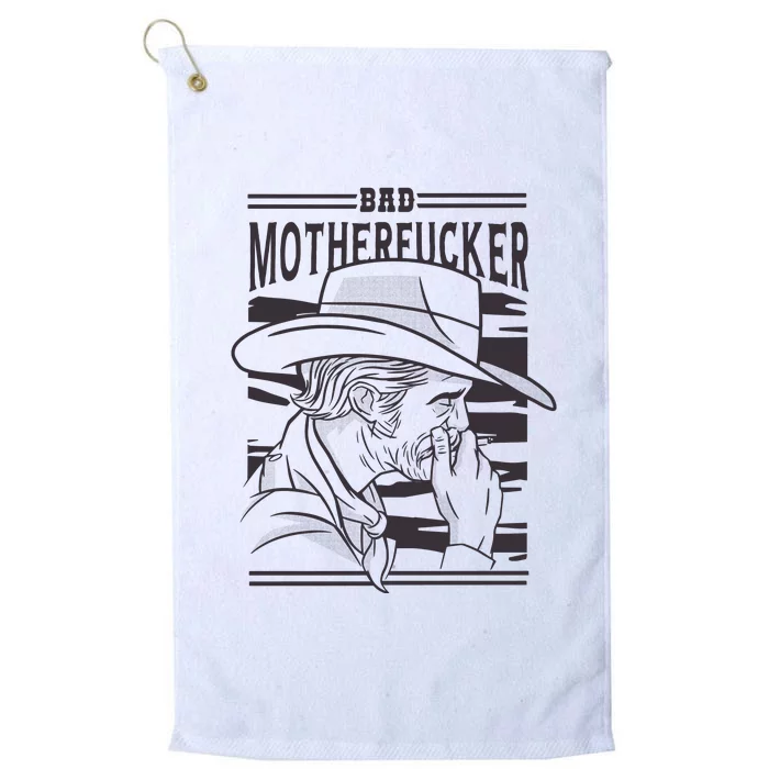 Bad Motherfucker Cowboy Platinum Collection Golf Towel