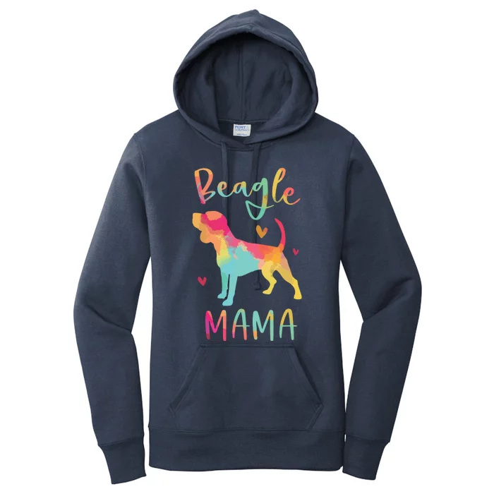 Beagle Mama Colorful Beagle Gifts Dog Mom Women's Pullover Hoodie