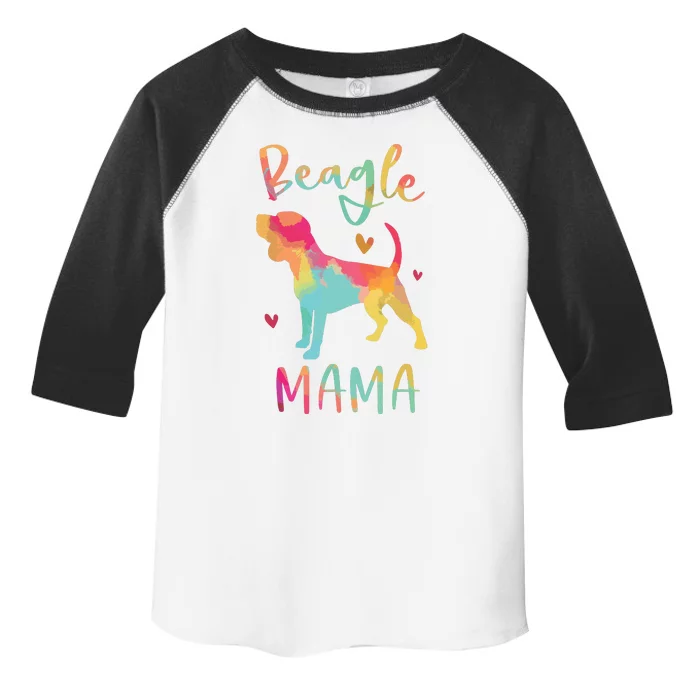 Beagle Mama Colorful Beagle Gifts Dog Mom Toddler Fine Jersey T-Shirt