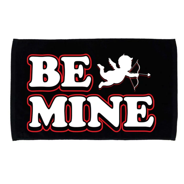 Be Mine Cupid Love Holiday Pun Rotic Celebration Couple Funny Gift Microfiber Hand Towel