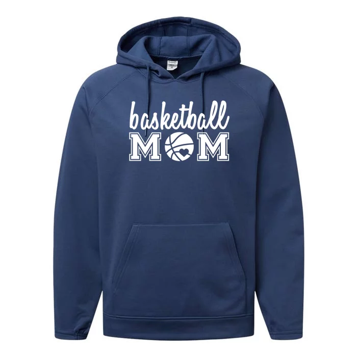 Basketball Mom Cute Top Gift Performance Fleece Hoodie