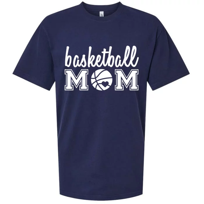 Basketball Mom Cute Top Gift Sueded Cloud Jersey T-Shirt