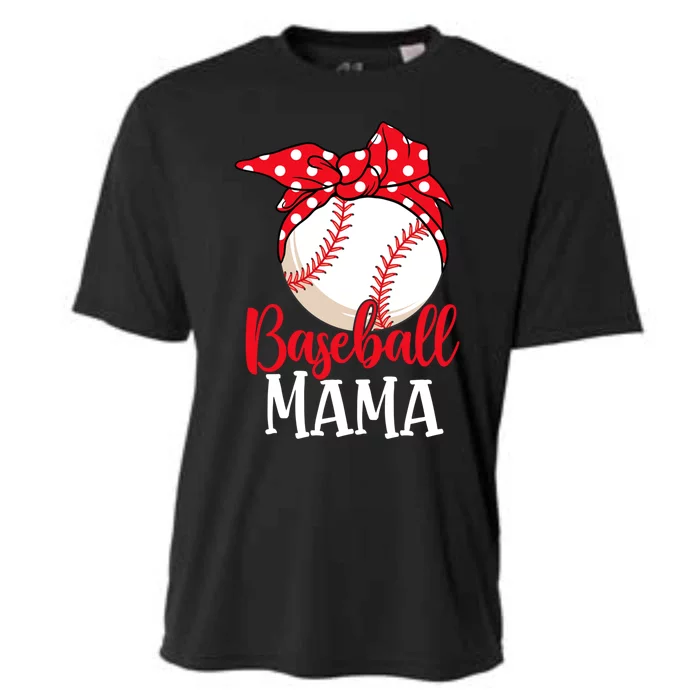 Baseball Mama Cute Mothers Day Funny Baseball Player Gift Cooling Performance Crew T-Shirt