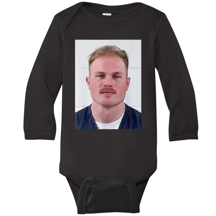 Bryan Mugshot Country Music Baby Long Sleeve Bodysuit