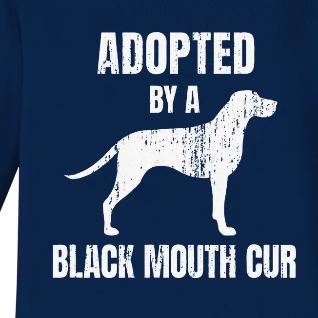 Black Mouth Cur Funny Dog Lover Baby Long Sleeve Bodysuit