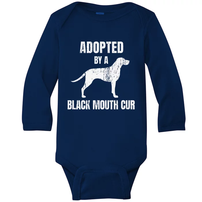 Black Mouth Cur Funny Dog Lover Baby Long Sleeve Bodysuit