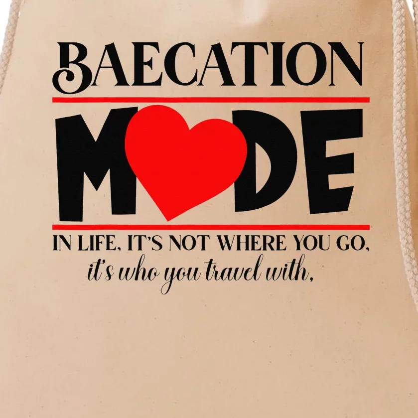 BAECATION MODE Couples Vacation Drawstring Bag