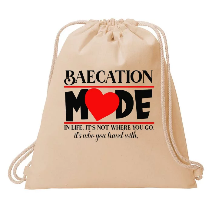 BAECATION MODE Couples Vacation Drawstring Bag