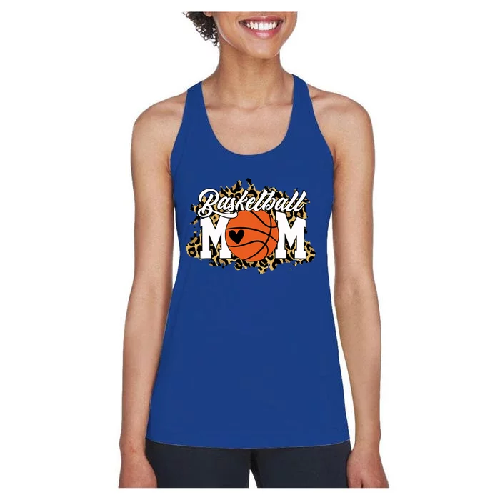 Basketball Mom Cool Gift Mom Game Day Outfit Mothers Day Gift Women's Racerback Tank