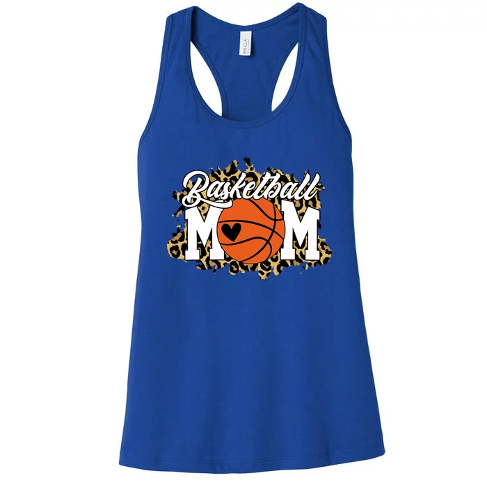 Basketball Mom Cool Gift Mom Game Day Outfit Mothers Day Gift Women's Racerback Tank