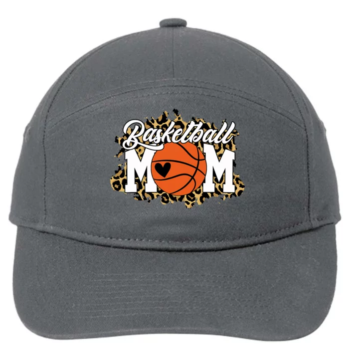 Basketball Mom Cool Gift Mom Game Day Outfit Mothers Day Gift 7-Panel Snapback Hat