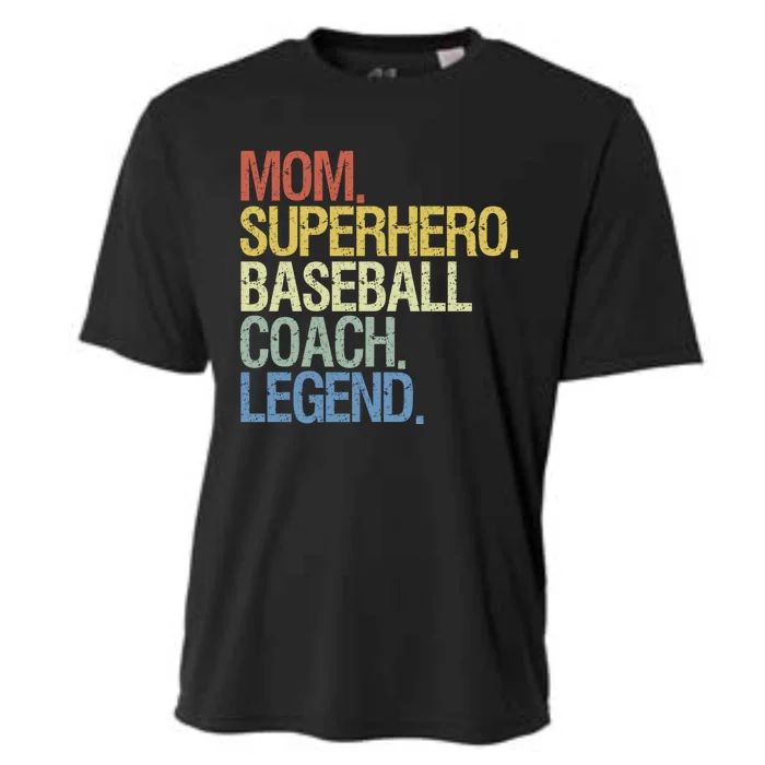 Baseball Mom Coach Gift Cooling Performance Crew T-Shirt