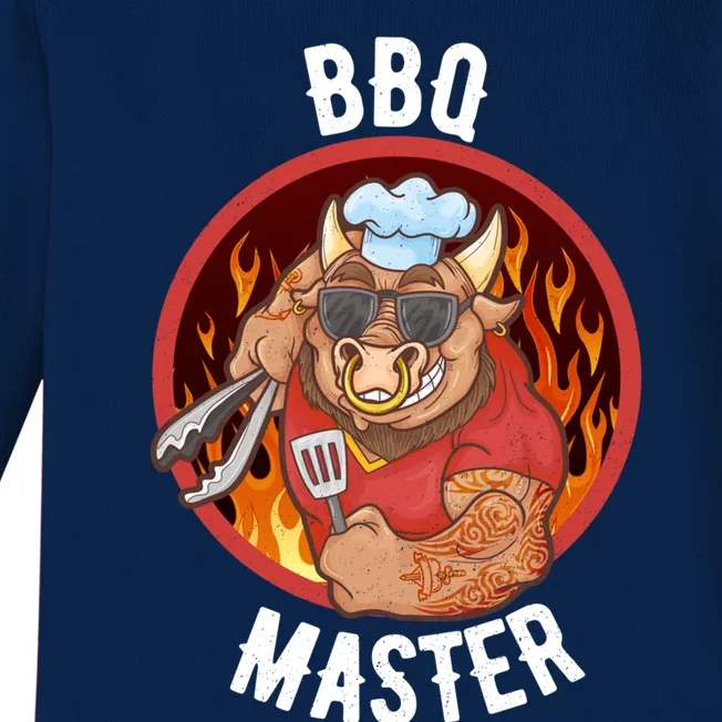 Bbq Master Cool Gift Baby Long Sleeve Bodysuit