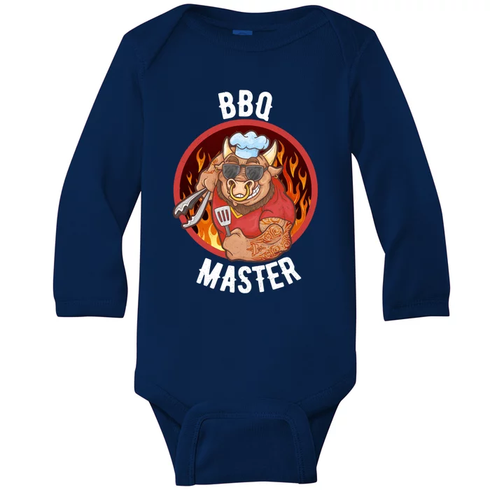 Bbq Master Cool Gift Baby Long Sleeve Bodysuit