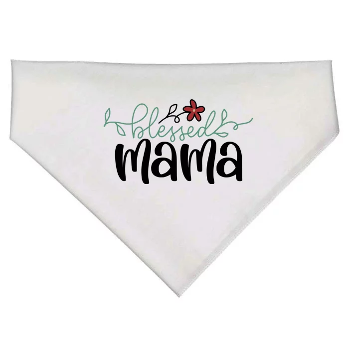 Blessed Mama Cute Gift For Mom USA-Made Doggie Bandana