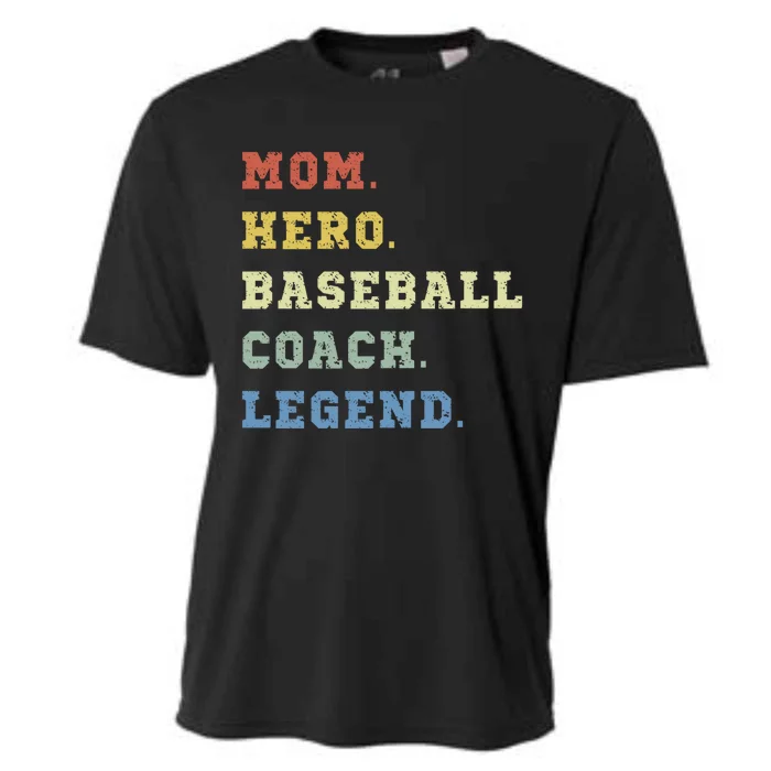 Baseball Mom Coach Gift Cooling Performance Crew T-Shirt