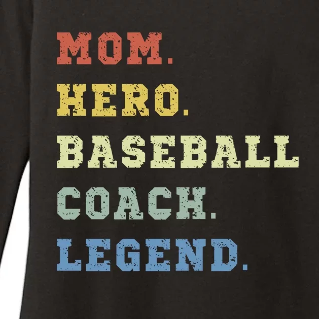 Baseball Mom Coach Gift Womens CVC Long Sleeve Shirt