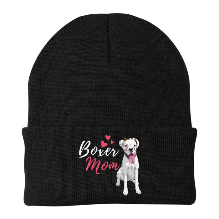 Boxer Mom Cute German Boxer Lover Dog Owner Knit Cap Winter Beanie