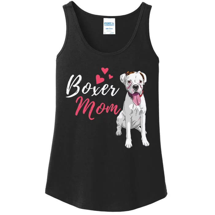 Boxer Mom Cute German Boxer Lover Dog Owner Ladies Essential Tank