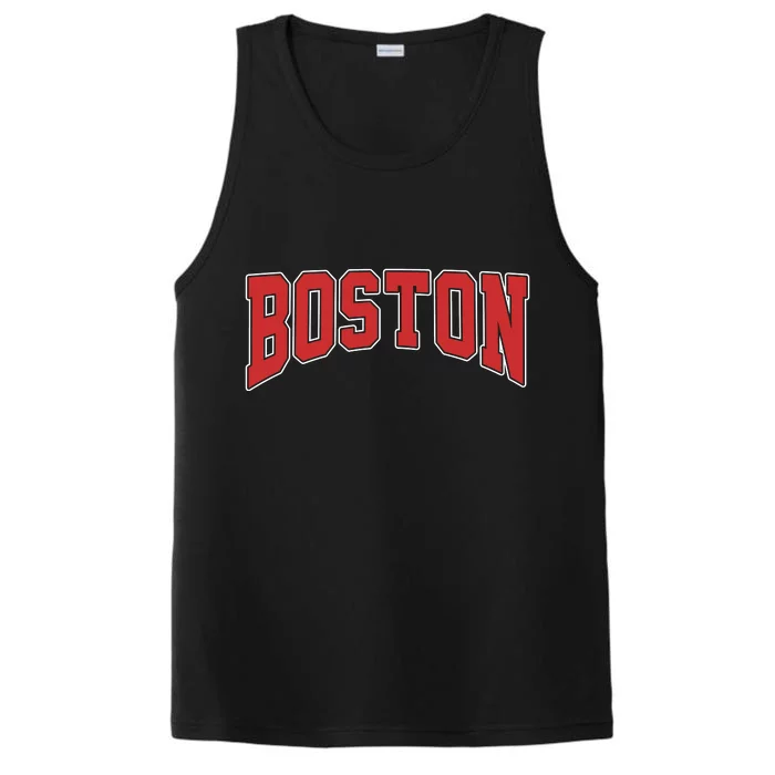 Boston Massachusetts Classic Curve Performance Tank