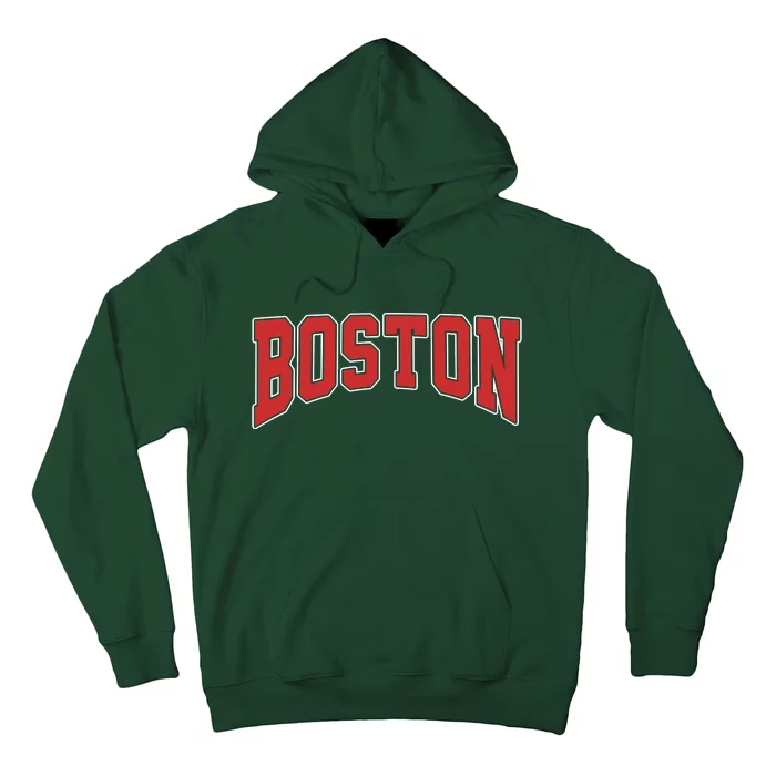 Boston Massachusetts Classic Curve Hoodie