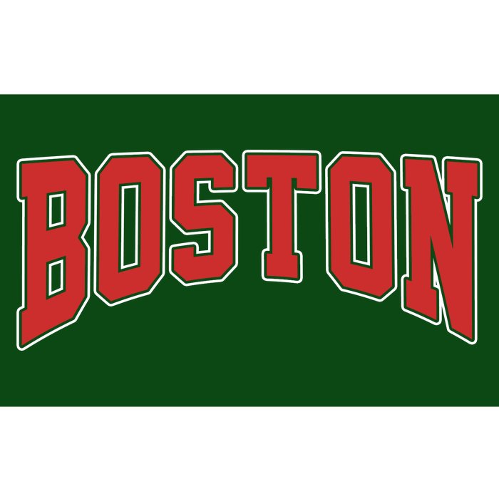 Boston Massachusetts Classic Curve Bumper Sticker